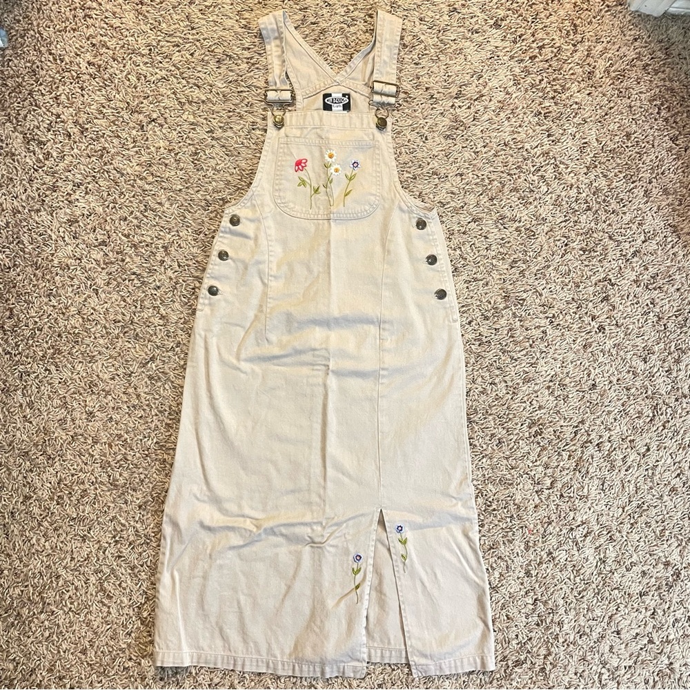 Vintage In Design girls floral overall dress size 10